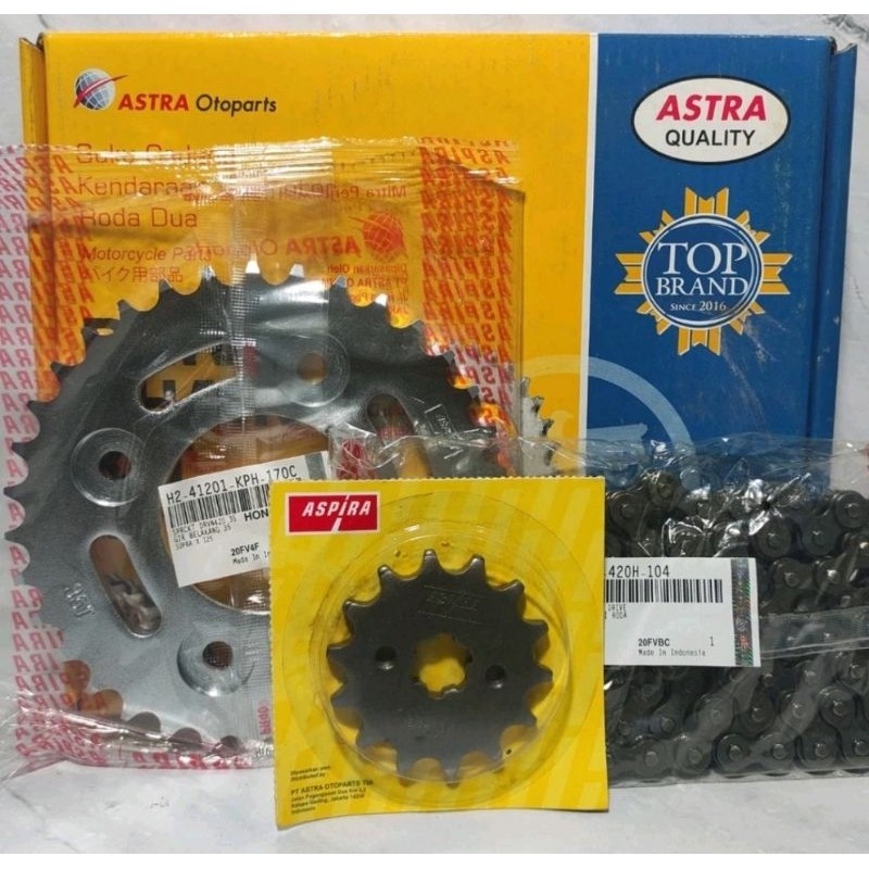 GEARSET GIR GEAR SET ASPIRA SUPRA X 125 KARBU, KARISMA