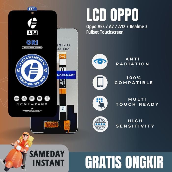 LCD Oppo A5S / Oppo A7 / Oppo A12 / Realme 3 Fullset Touchscreen - LF premium