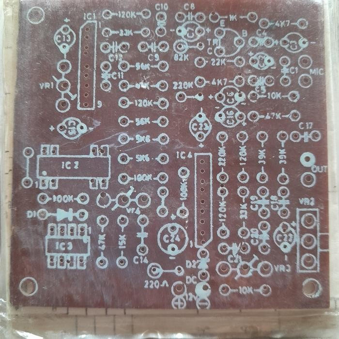 Part PCB ECHO MN3005 / MN3008 Repeater (Pembangkit Gema) jadul