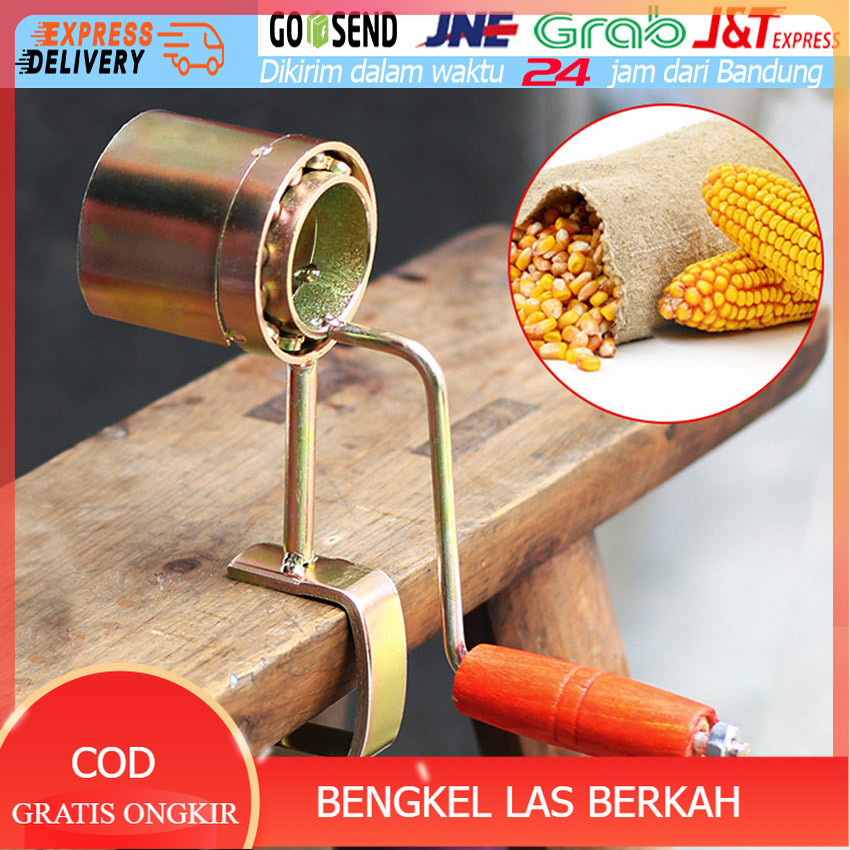 Alat Perontok Pemipil Jagung Kering Manual Hand Crank Perontok Pengupas Jagung Alat Pipil Jagung