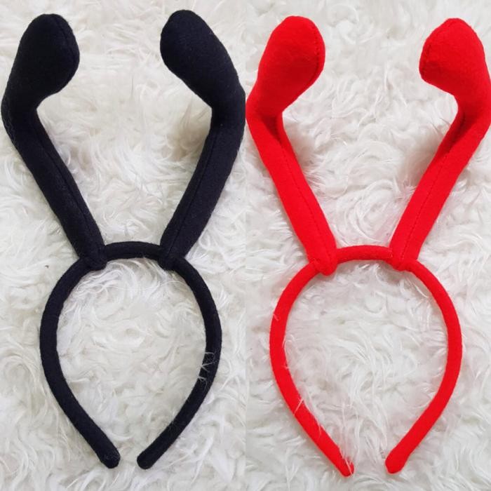 Bando Semut Kostum Semut Bando Antena Semut Hitam - Hitam