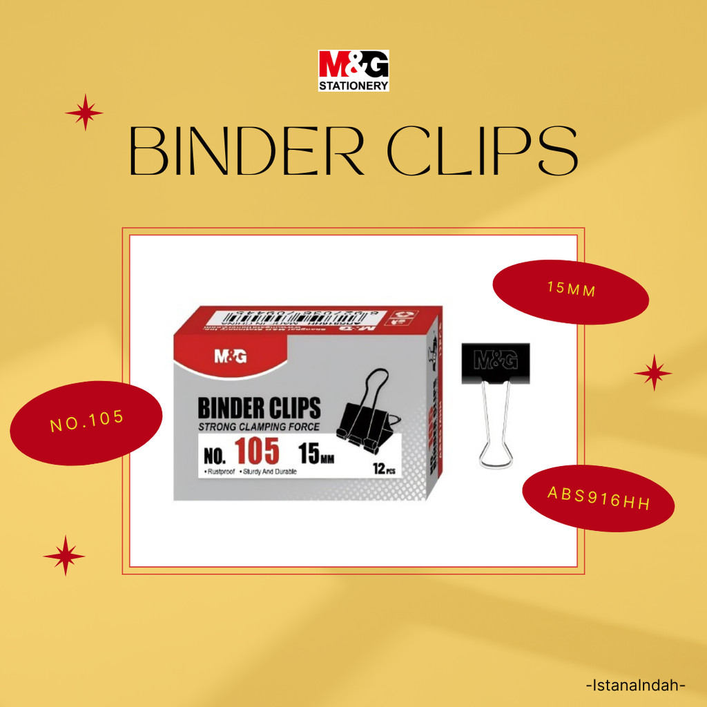 

M&G Paper Clip 15mm Super EconomiaI Force ABS916HH No.105 - 12Pcs