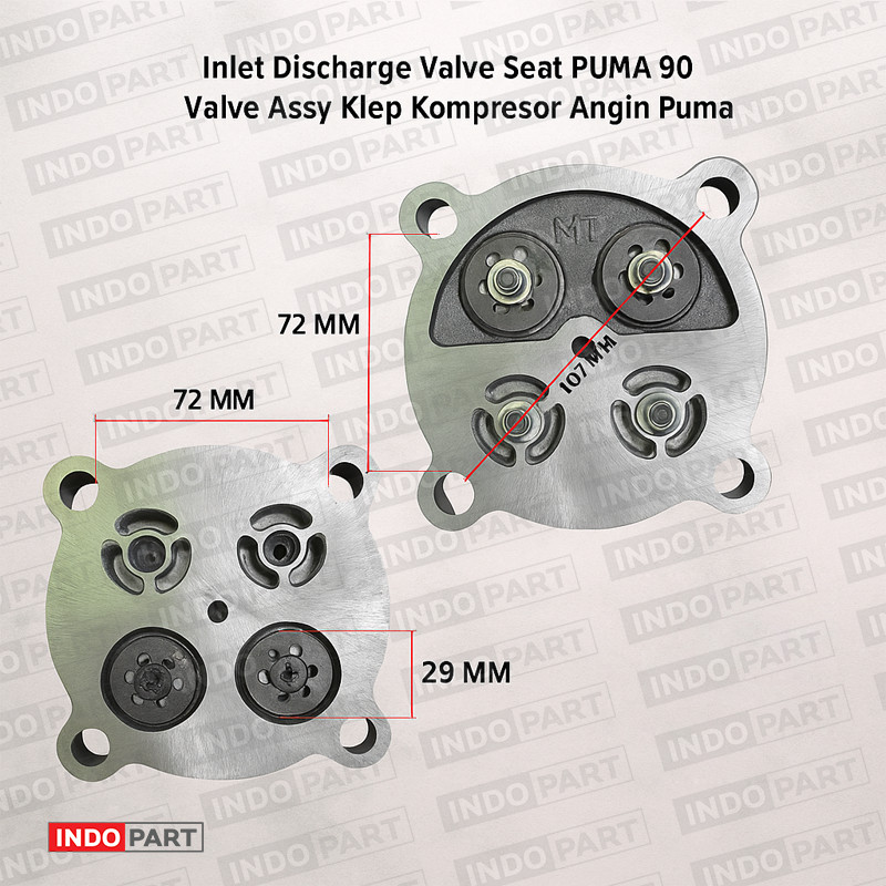Valve Assy Klep Kompresor PUMA 90 | Inlet Discharge Valve Seat Kompresor Angin