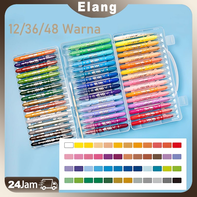 

CRAYON GRASP / CRAYON GRASP MATA SEDANG / WATER SOLUBLE CRAYON / KRAYON WARNA / SILKY CRAYON