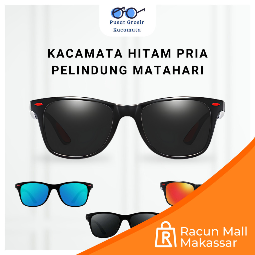 Kacamata Hitam Pria Laki-laki Kacamata Matahari, Kacamata Keren Gaya