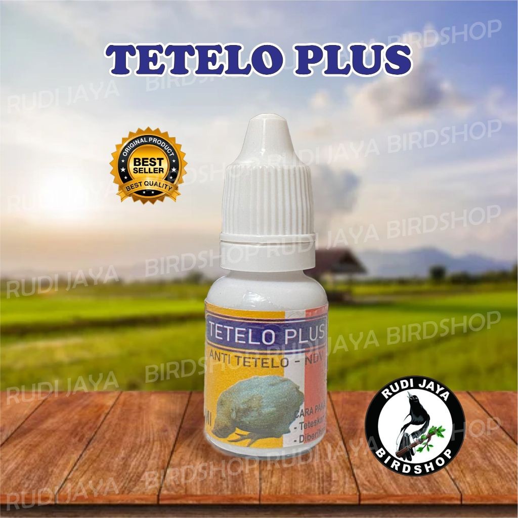 TETELO PLUS DROP BOTOL 10ML OBAT AYAM BURUNG MERPATI SAKIT TETELO AYAN GANGGUAN SYARAF KEPALA PUTAR