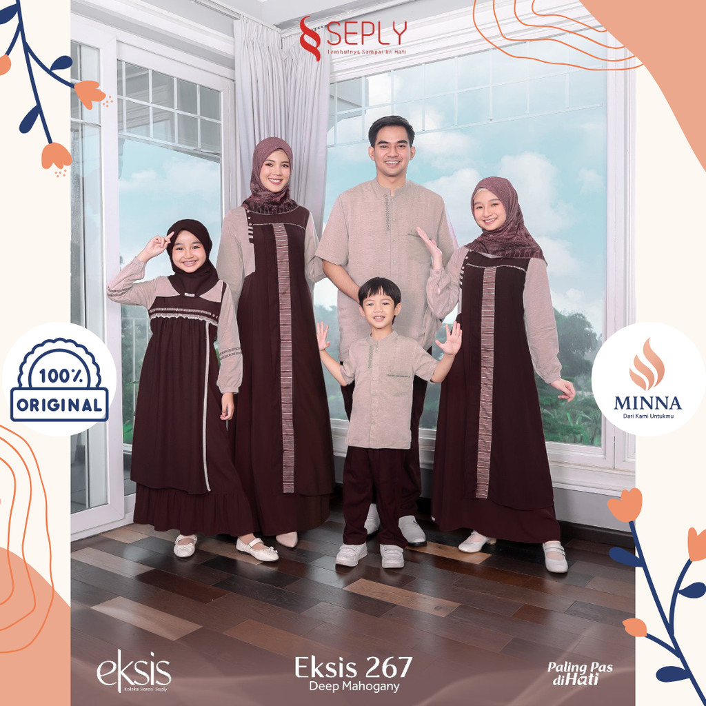 Seply Sarimbit Keluarga Eksis 267 Deep Mahogany