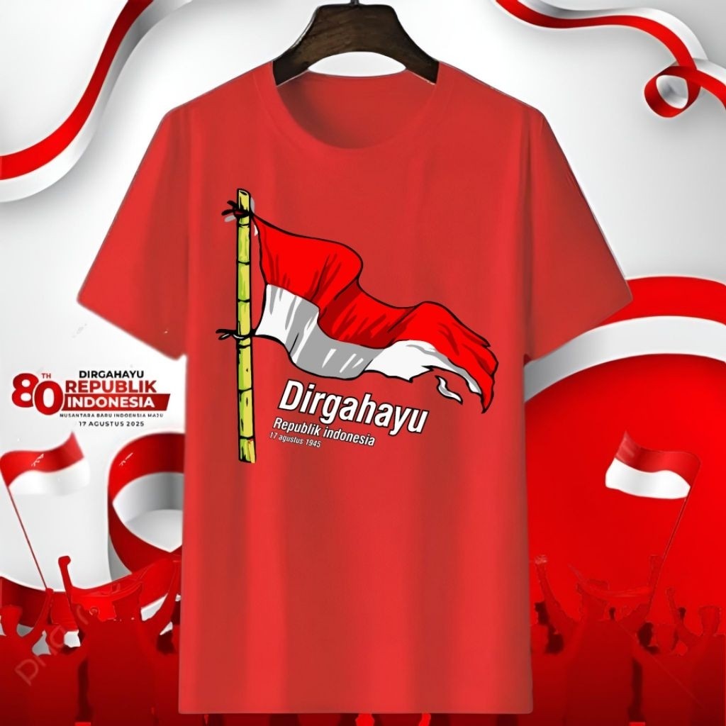 Kaos Baju 17 Agustus 2025 Kemerdekaan Dirgahayu Pria Wanita Baju Merah Putih 17 Agustus Indonesia Ra