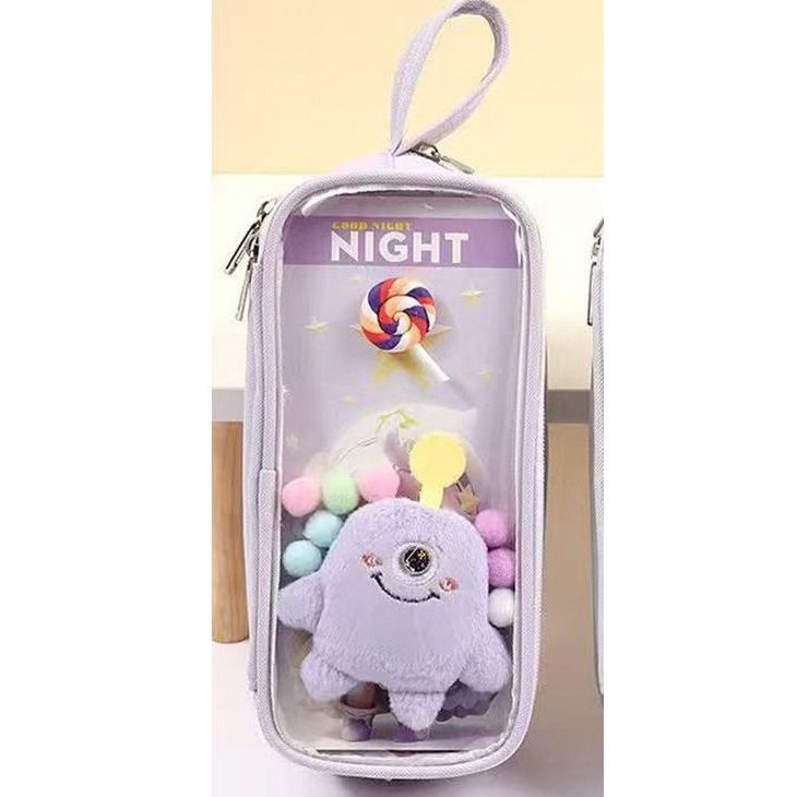 

Kotak Pensil Anak Kekinian Monster Imut Lucu Desain Transparan / Tempat Pesil Anak / Tempat Pensil Sekolah – 3028 4U CLOTHING