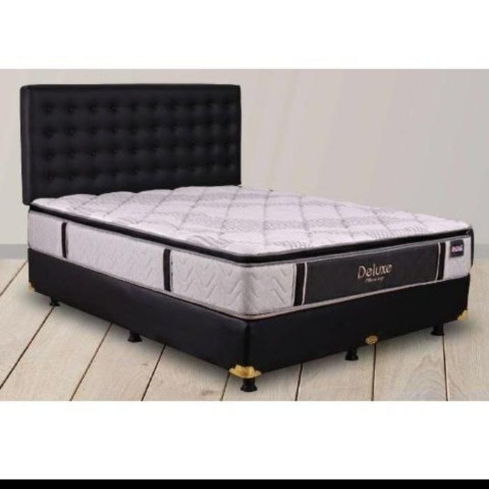 Promo FULL SET SPRING BED CENTRAL DELUXE PILLOW TOP KASUR CENTRAL DELUXE - HANYA KASUR, UK 90 X 200 
