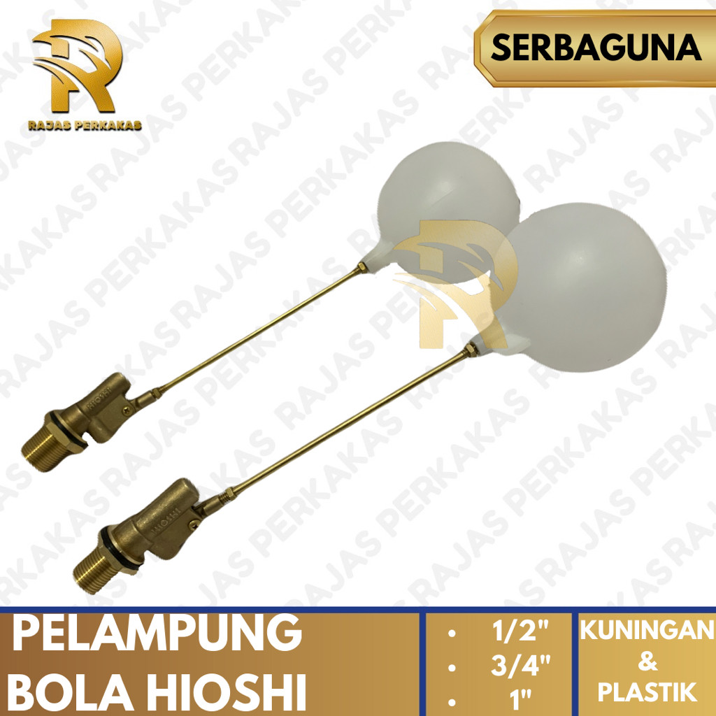 PELAMPUNG BOLA KUNINGAN HIOSHI