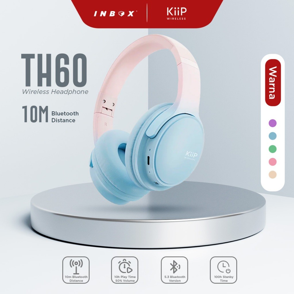 KiiP - Headphone - TH60 Headphone Bluetooth Wireless Headset