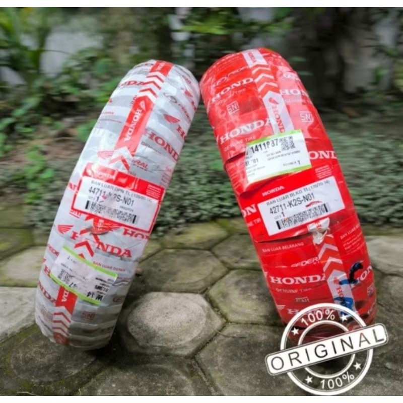 BAN LUAR PCX 150 ORIGINAL HONDA FEDERAL 100/80-14 TUBLESS / 120/70-14 TUBLESS