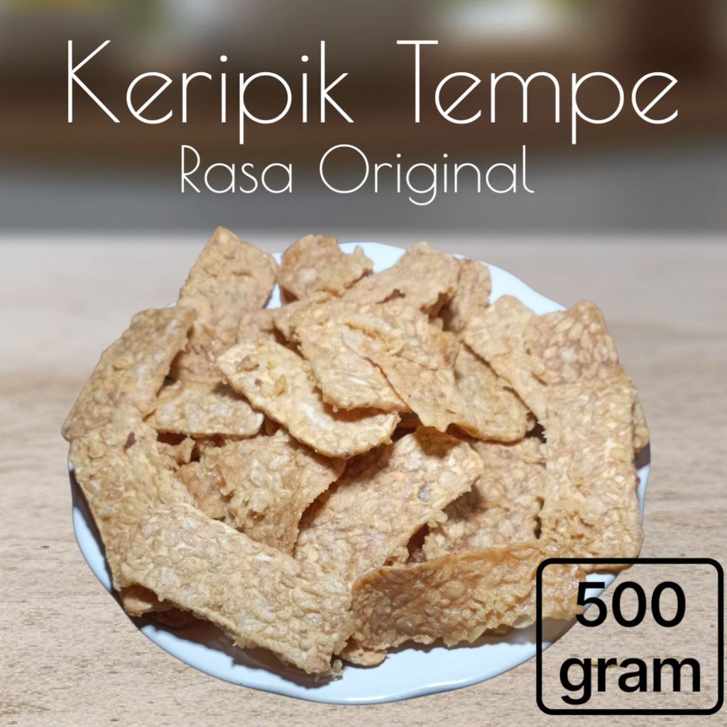 

Keripik Tempe Camilan Khas Indonesia Gurih Nikmat Enak 500 gram
