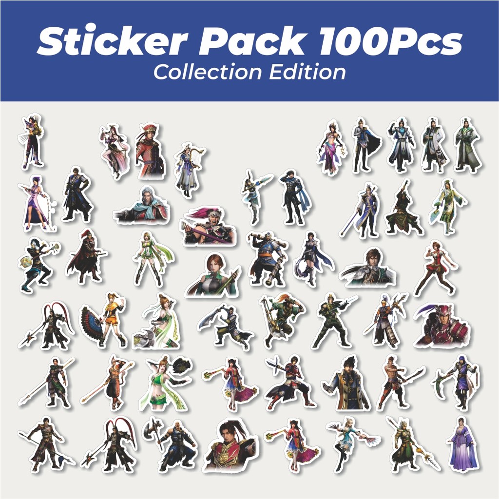 

Hot Stiker Gamae Series Dynasty Warriors Character Mix 3 Lucu Anti Air Stikers Berperekat Waterproof Sticker Decal Buat Motor Helm Buku Journal Koper Casing HP Laptop Botol Minum