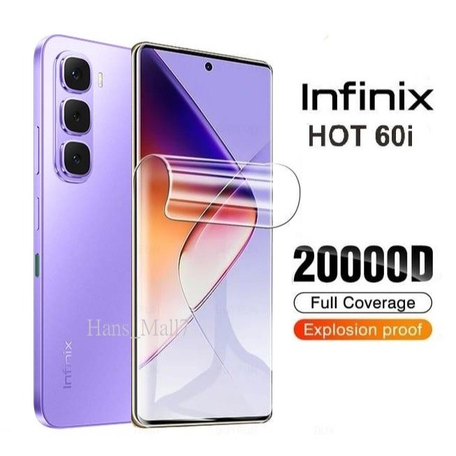 (DS) - Screen Protec Hydrogel INFINIX HOT 60i 60 60pro PRO+ CLEAR Hidrogel Anti-Gores Jelly Full Cov