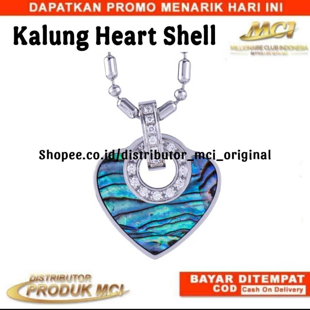 KALUNG WMP HEART SHELL MCI KALUNG PENDANT MCI KALUNG KESEHATAN MCI ORIGINAL