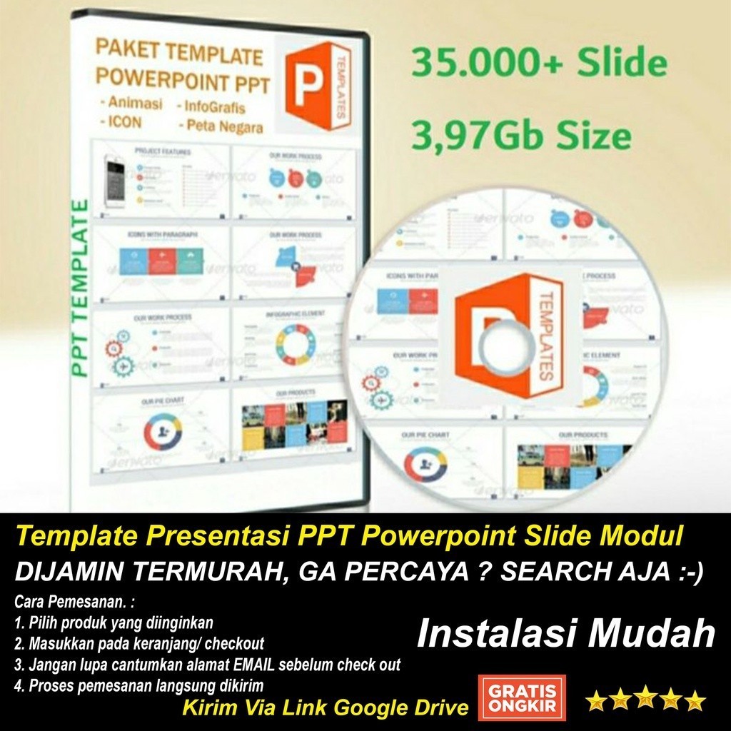 Template Presentasi PPT Powerpoint Slide Modul