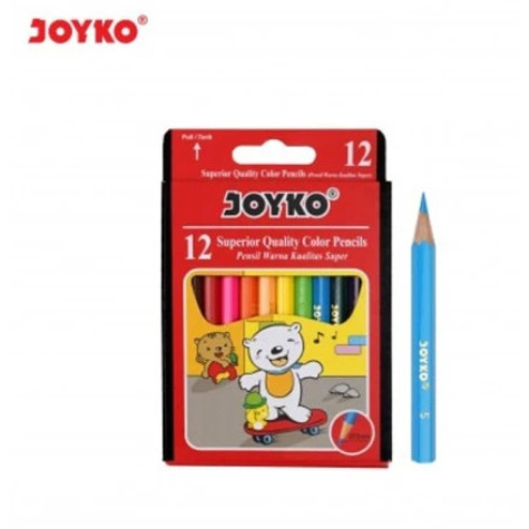 

BPP Joyko Pensil Warna Mini Short Color Pencils Hexagonal Grip Cps12