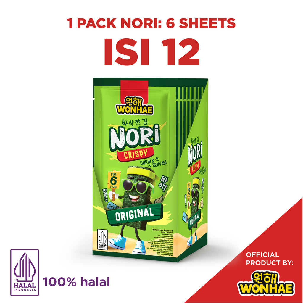 

BUNDLE ISI 12 - Wonhae Nori Crispy Snack 9 gr