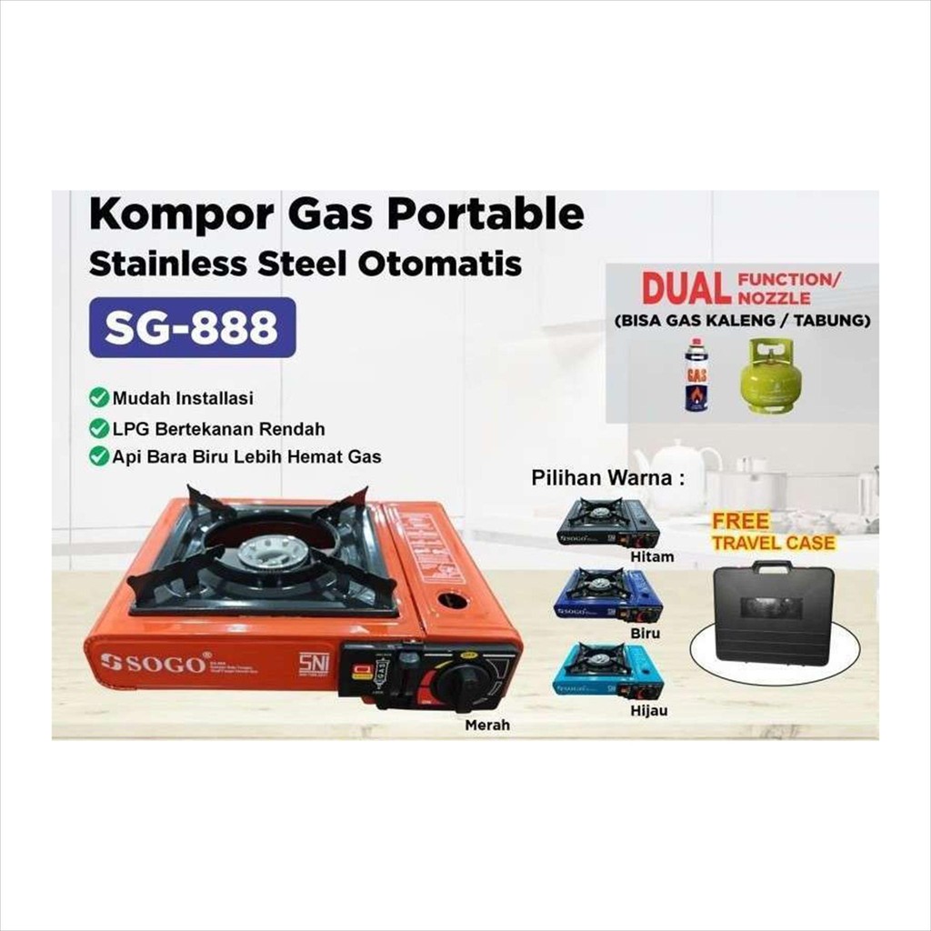 SOGO KOMPOR GAS PORTABLE  SG-888