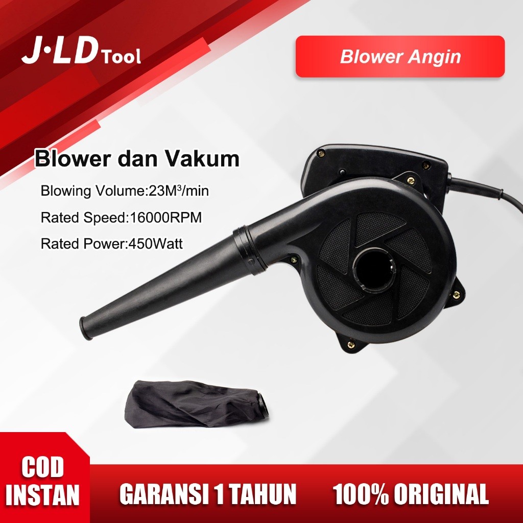 TERLARISJLD Hand Blower Angin Kencang Listrik Blower Keong Portable Blower Dan Vakum 2in1 Peniup Deb
