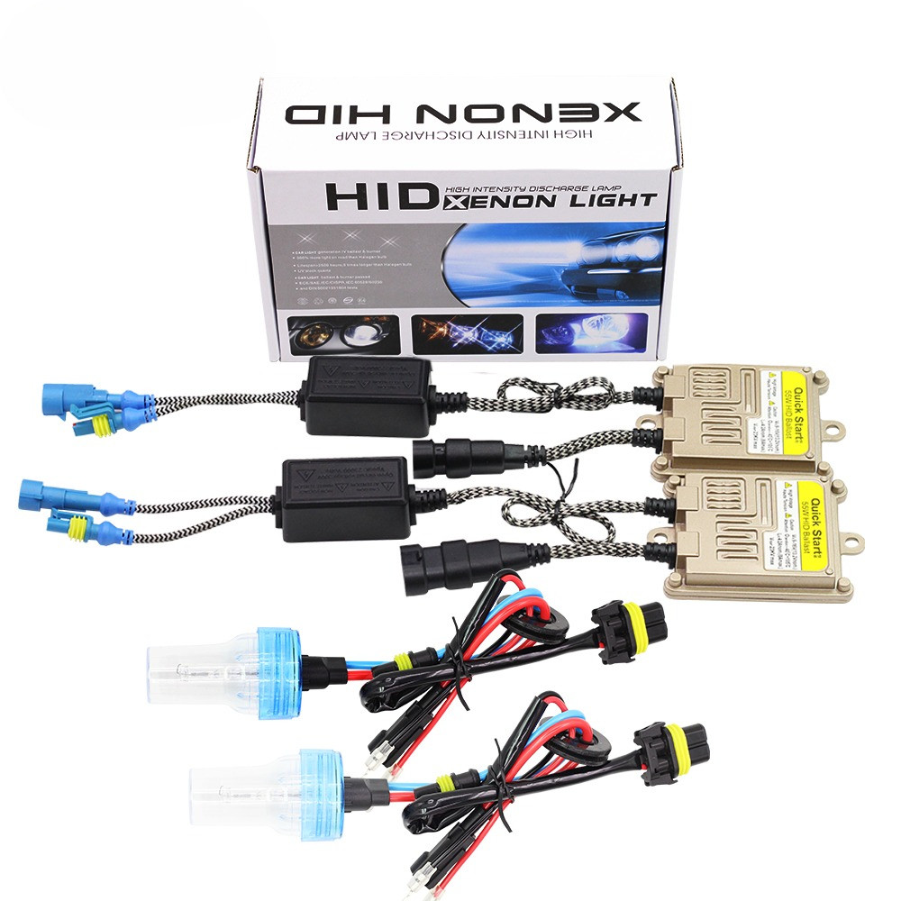 Buildreamen H1 H3 H7 H8 H9 H11 880 881 9005 9006 9012 55W HID Xenon Kit AC Ballast Bulb 3000K-8000K 