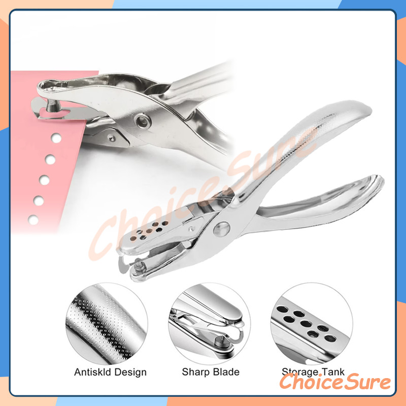 

1 Lubang Punch One Hole/Hand Held Hole PunchAlat/Pembolong Kertas Satu Lubang