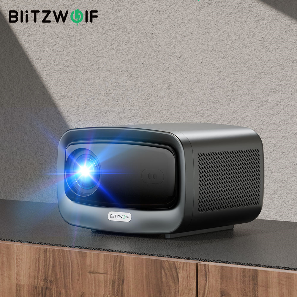 BlitzWolf BW-V9 LED 1080P Projector 1000 ANSI Lumens High Brightless Water Cooling Frequency Speaker