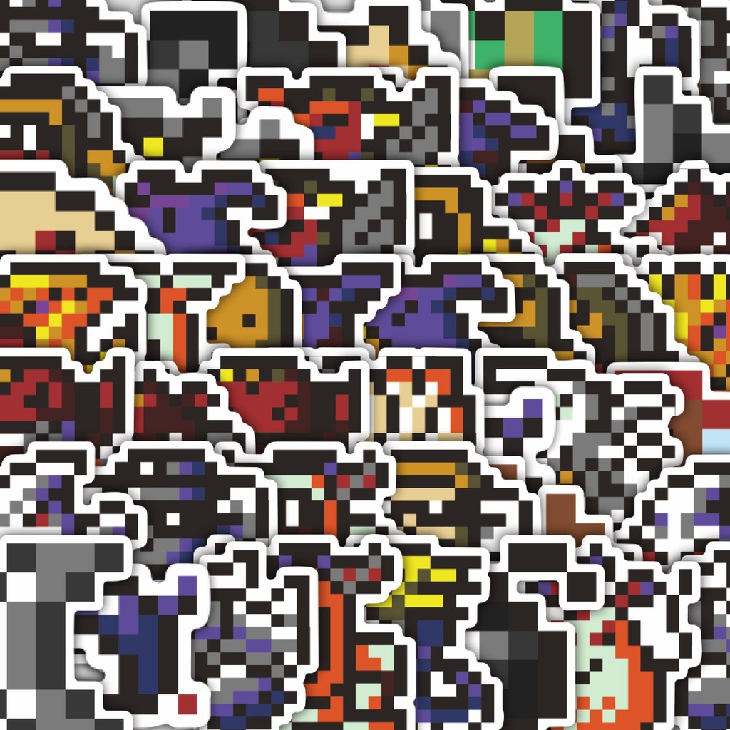 

Stiker Cutting Pack Stiker Pixel Digimon V1 Isi 100Pcs Series Aesthetic Lucu Keren Untuk Koper Bahan Vynil