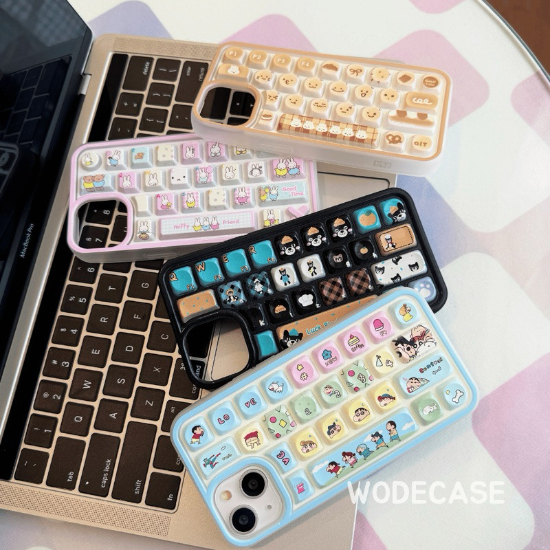 Terlaris WODECASE Cutie Keyboard Covers | Casing Softcase Shinchan, Miffy, Caramel, Black Cat untuk 