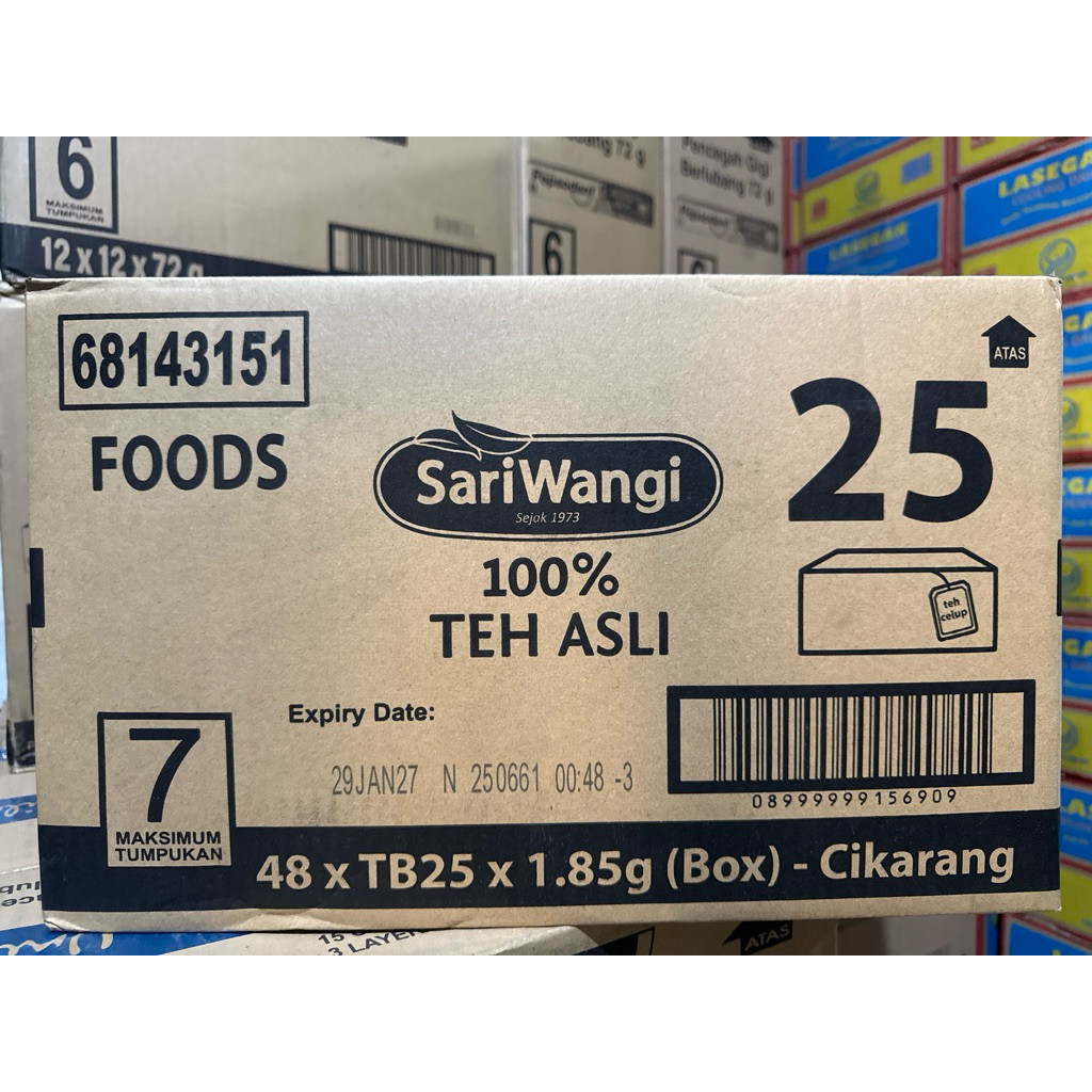 

Teh Sari Wangi 1,85 gr @ 48 kotak / 1 dus