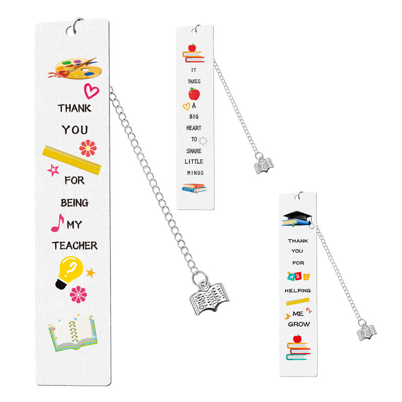 

Color Printed Stainless Steel Bookmarks For Teacher'S Day As Gifts For Friends Book Enthusiasts And Commemorative Bookmarks