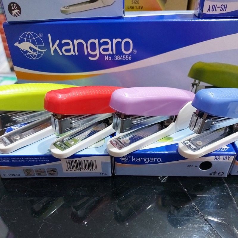 

KBA stapler hs-10 Y kangaro ( harga tertera 1pcs)