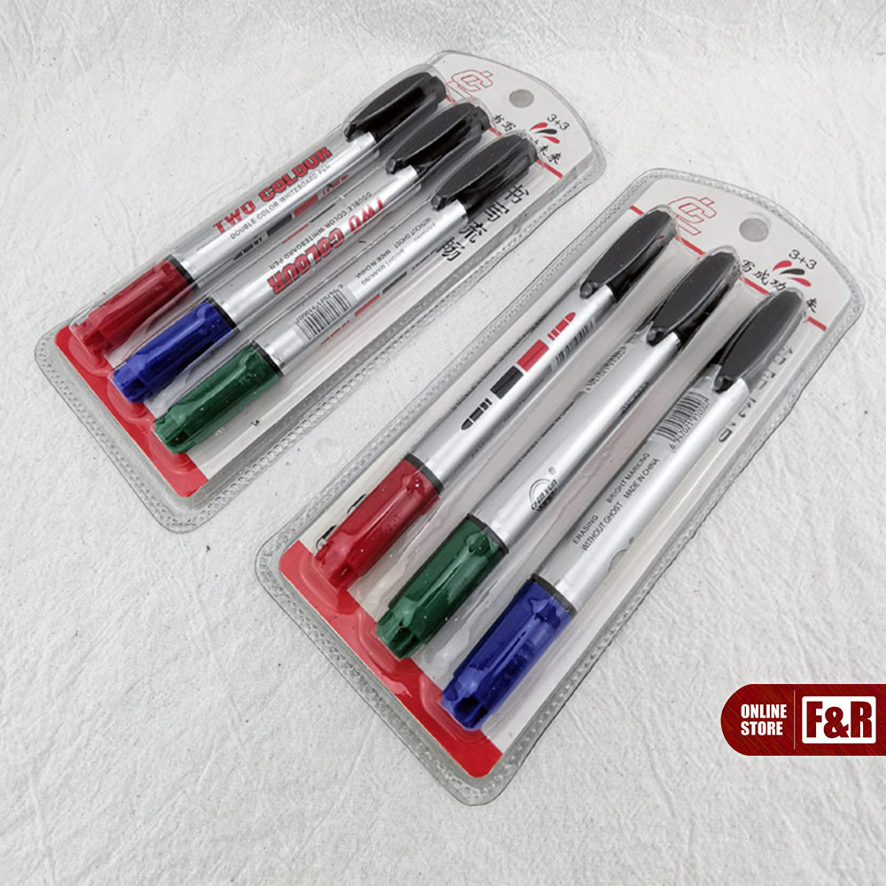 

Spidol Permanen Board Marker Spidol Tinta Tahan Lama Serbaguna Spidol Warna Permanen 1 Set 3 Pcs Hitam Merah Biru