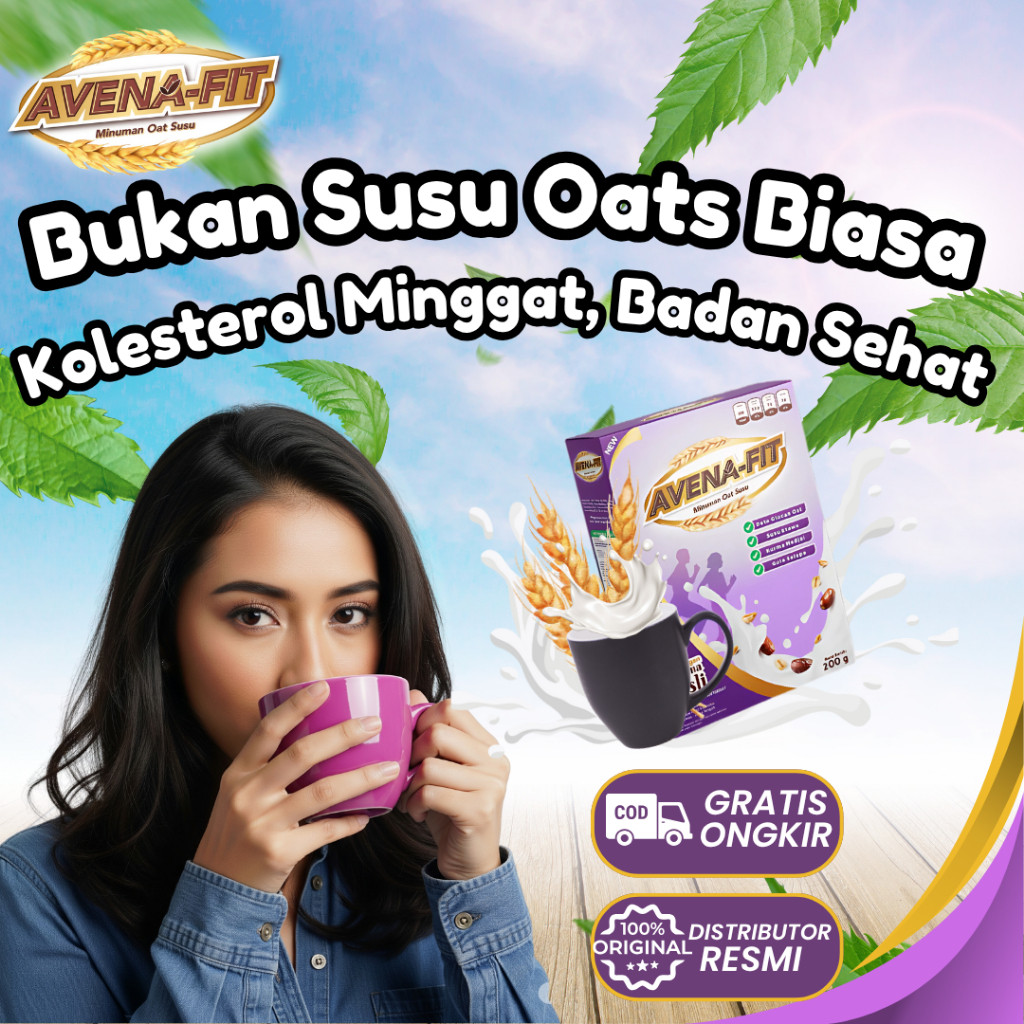 

Avenafit – Sereal Oat Susu Kurma Sehat untuk Sarapan, Bantu Turunkan Kolesterol & Asam Lambung