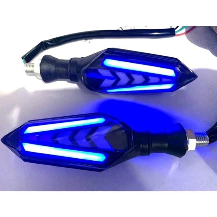 READY Lampu Sein LED Running Senja Biru/Sein Kuning Running Motor Cb150 CBR Vixion old new RX king T