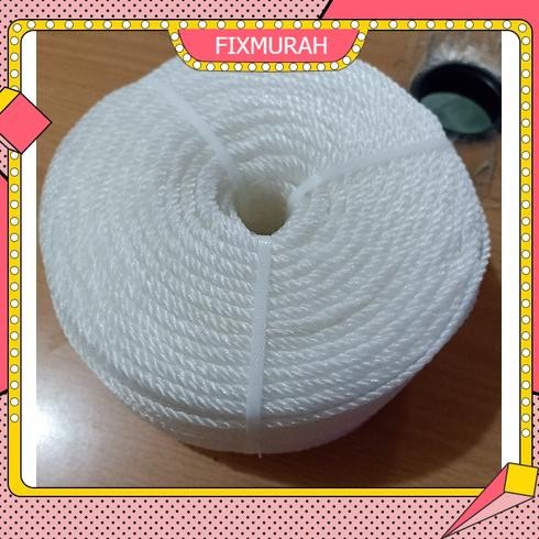 Tali tambang plastik 6 mm PerRoll - Tambang Plastik ukr 6 mm - Putih
