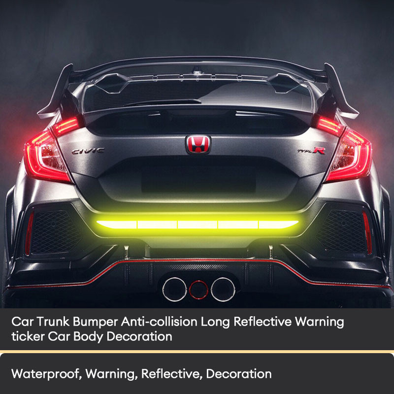 Stiker Bumper Body Belakang Mobil Truck Mata Kucing Reflektor 90cm / Stiker Sticker Bamper Bemper Va