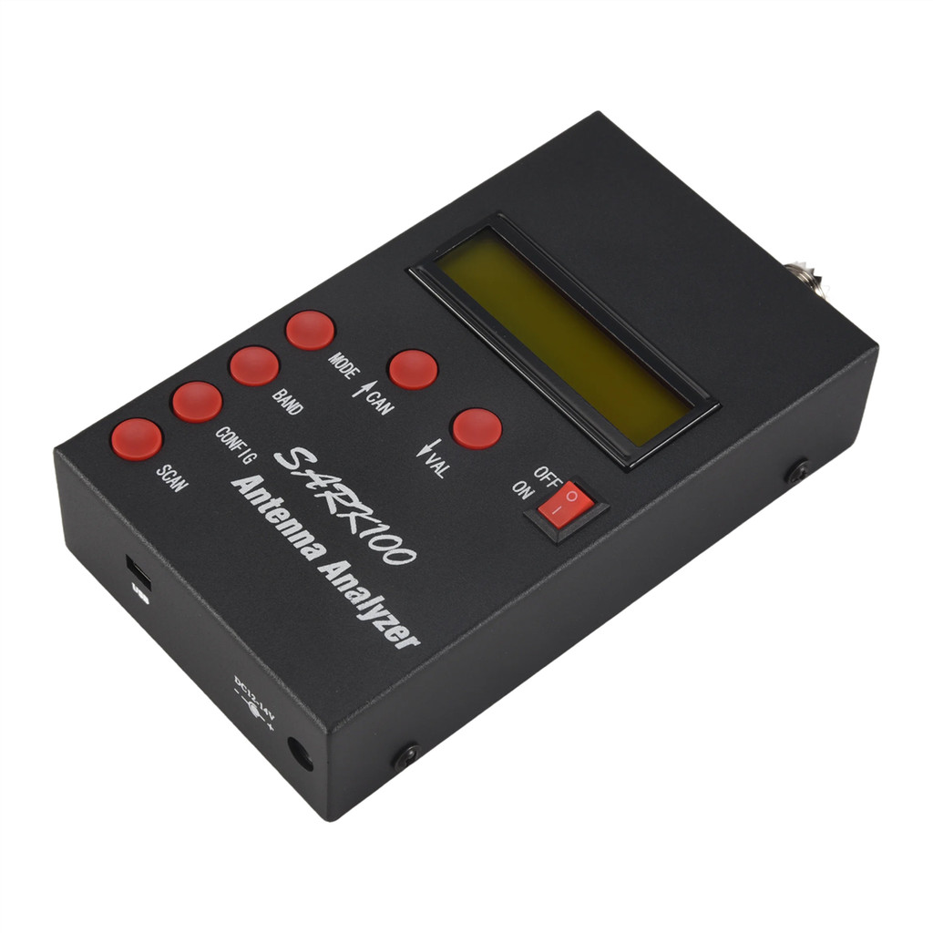 ZIZI SARK100 Antenna Analyzer Meter 1-60MHz Shortwave SWR Antenna Analyzer with 1.0 to 9.99 SWR Usab