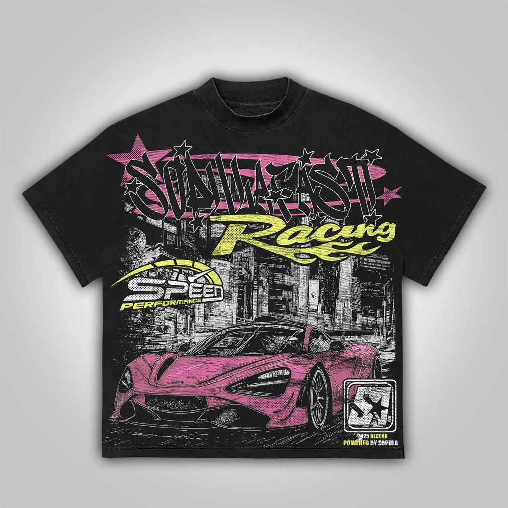 Y2k Fast Racing Make Vintage Graphics  T-Shirt Men Y2K Summer Short Sleeves Harajuku Oversize Tshirt