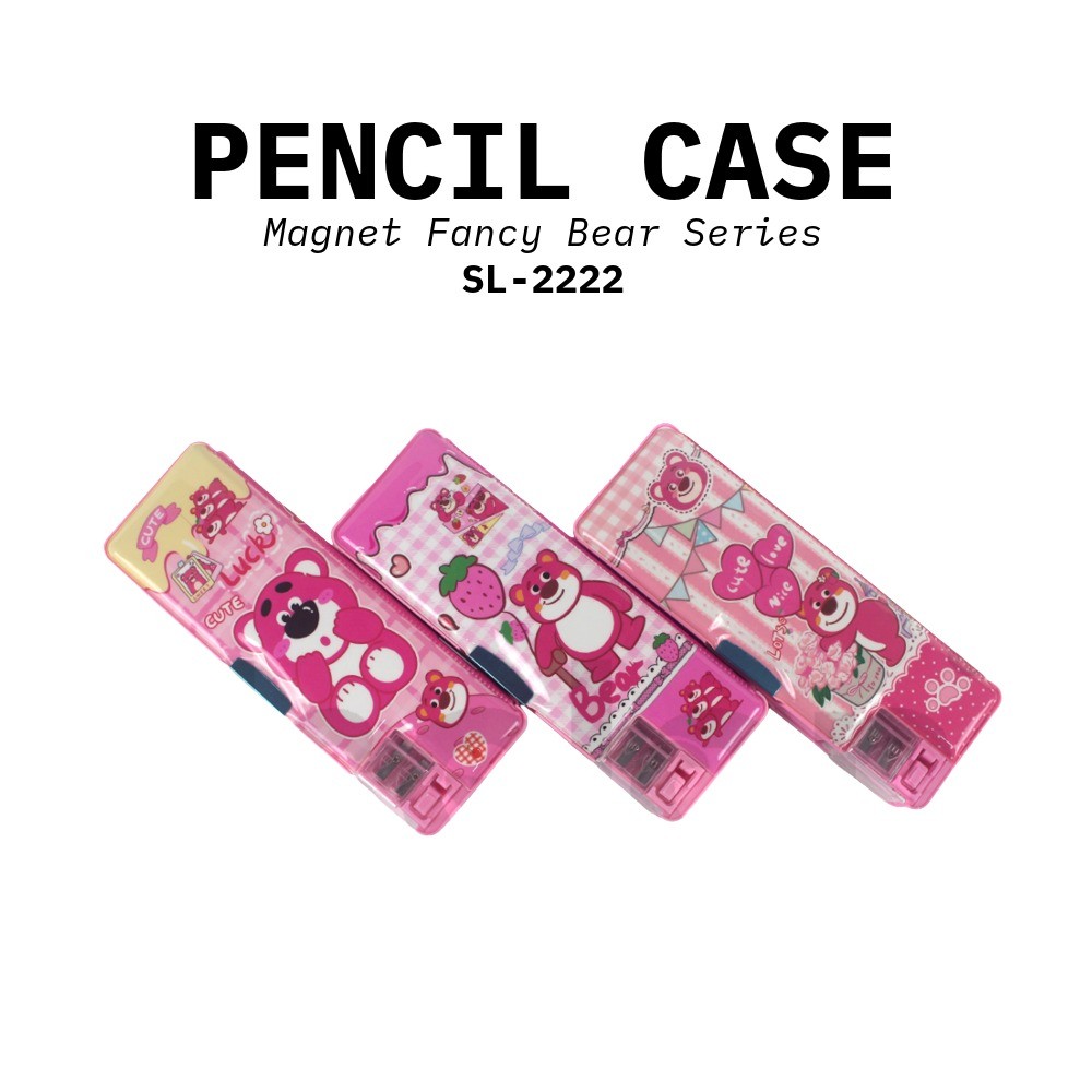 

♚Kotak Pensil Magnet SL-2222 / Tempat Pensil Magnet + Rautan Lotso♚