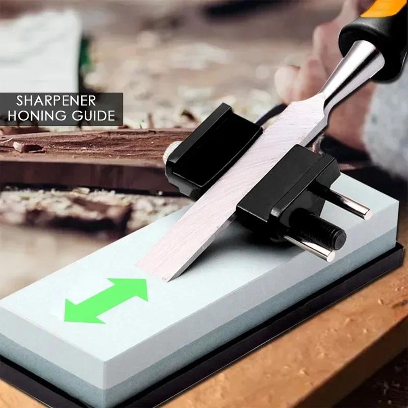 

Chisel Honing Angle Guide Carbon Steel Sharpener Knife Sharpener Blade for Wood Chisel Projection Sharpener Jig Roller Whetstone