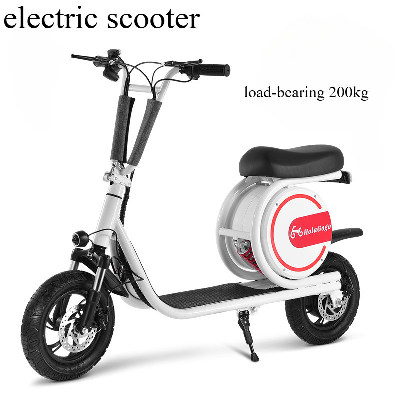 Small Harley skateboard station rides mini to buy food and travel conveniently electric scooter