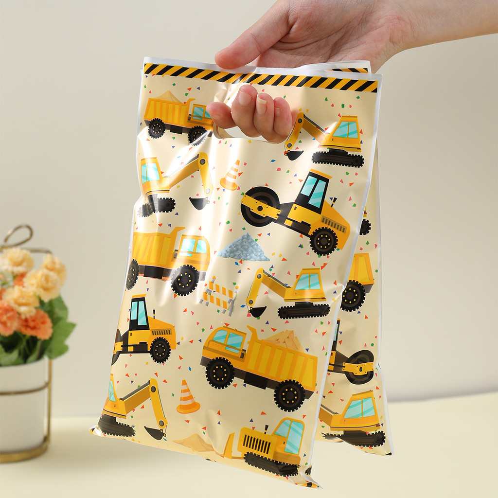 

Engineering Vehicle Theme Handbag Gift Candy Packing Bag Construction Theme Birthday Party Decor Kids Baby Shower Party Supplies