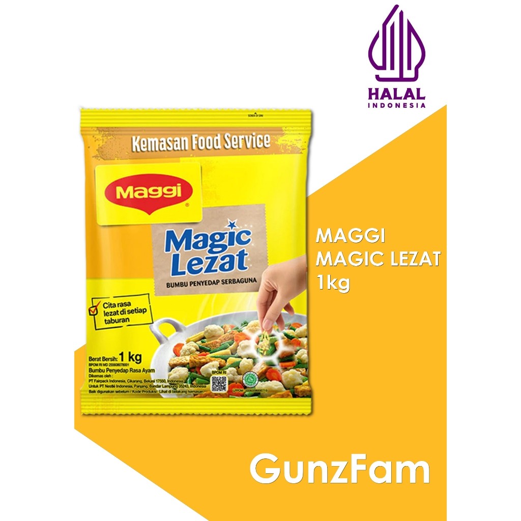 

PROMO Maggi Magic Lezat 1kg Bumbu Penyedap Rasa Serbaguna