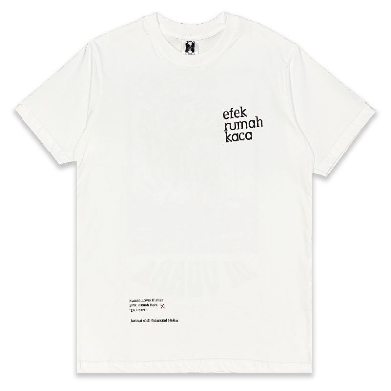 (COD) Tshirt EFEK RUMAH KACA - DI UDARA (Putih)