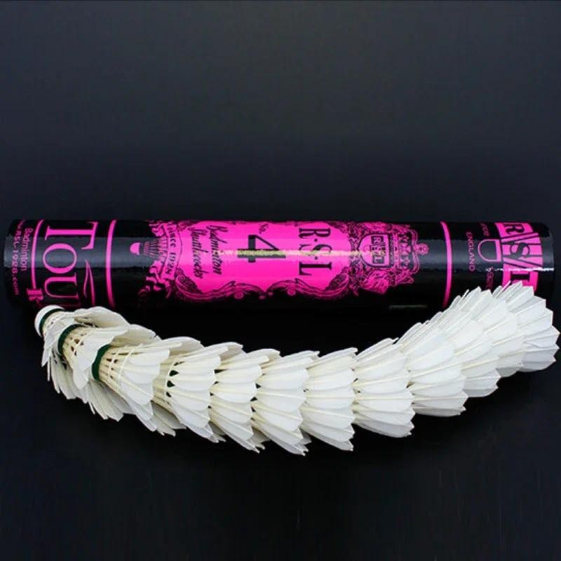 RSL 500 Badminton Goose Feather Durable Shuttlecocks Speed 77 76 Badminton Balls