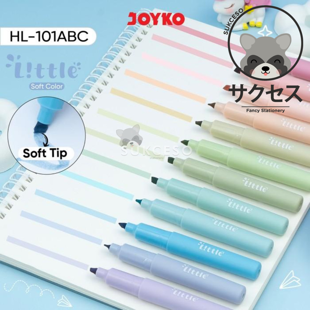 

Joyko Penanda Berwarna Highlighter Soft Color Little HL-101
