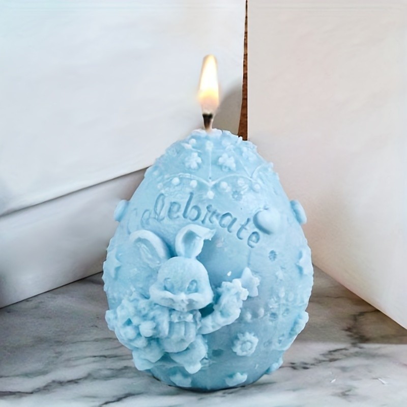 

1pc-Cute Little Rabbit Silicone Mold Easter Small Animal Silicone Candle Mold
